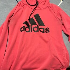 Pink adidas hoodie size small